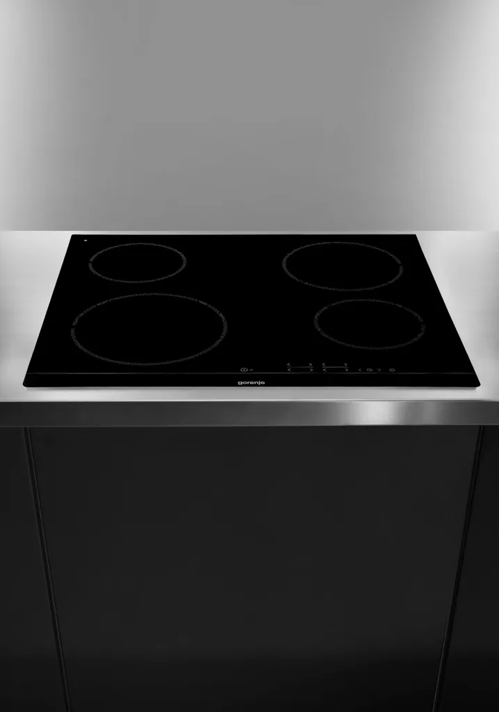 Table de cuisson Gorenje ECT641BSC vitrocéramique TouchControl verre biseauté