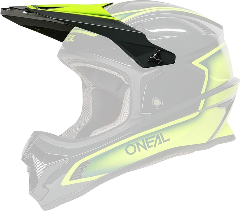 Oneal Visier Sonus Helm Slick Gray/Neon Yellow Größe: OS