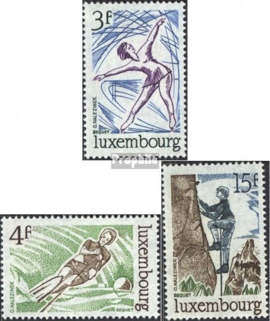 Briefmarken Luxemburg 1975 Mi 911-913 (kompl.Ausg.) postfrisch Sport