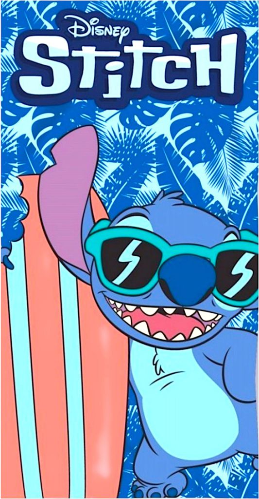 Lilo & Stitch Badetuch Strandtuch Strandlaken 70 x 140 cm aus Baumwolle