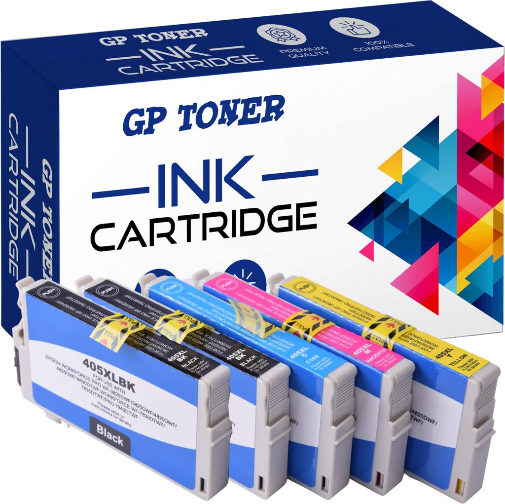 5x Atramentové kazety KOMPATIBILNÉ S EPSON 405 XL WorkForce Obrázok produktu 