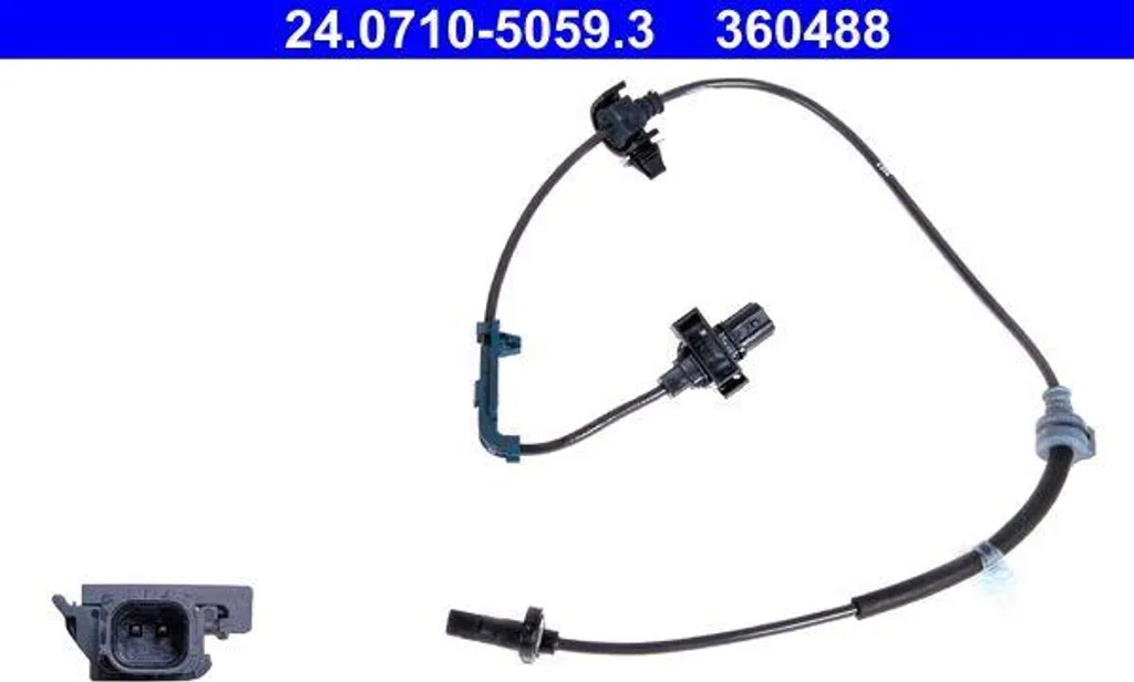 ATE 24.0710-5059.3 Sensore ABS Honda CR-V | Ricambio OE 57450SXS003
