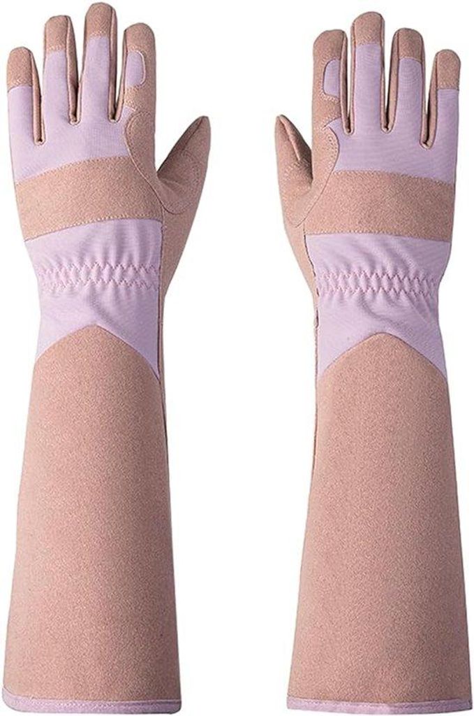 Lange tuinhandschoenen, doornenbestendig, voor het snoeien van rozen en bramen
