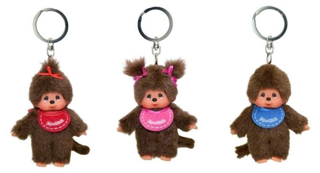 Monchhichi sleutelhanger, gesorteerd, 10 cm, 1 stuk Productafbeelding 