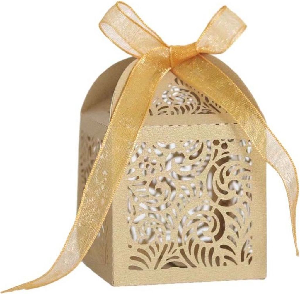 50 Pack Laser Cut Favor Boxen, Party Favor Boxen Für Bridal Shower Jahrestag Hochzeit Party Favor