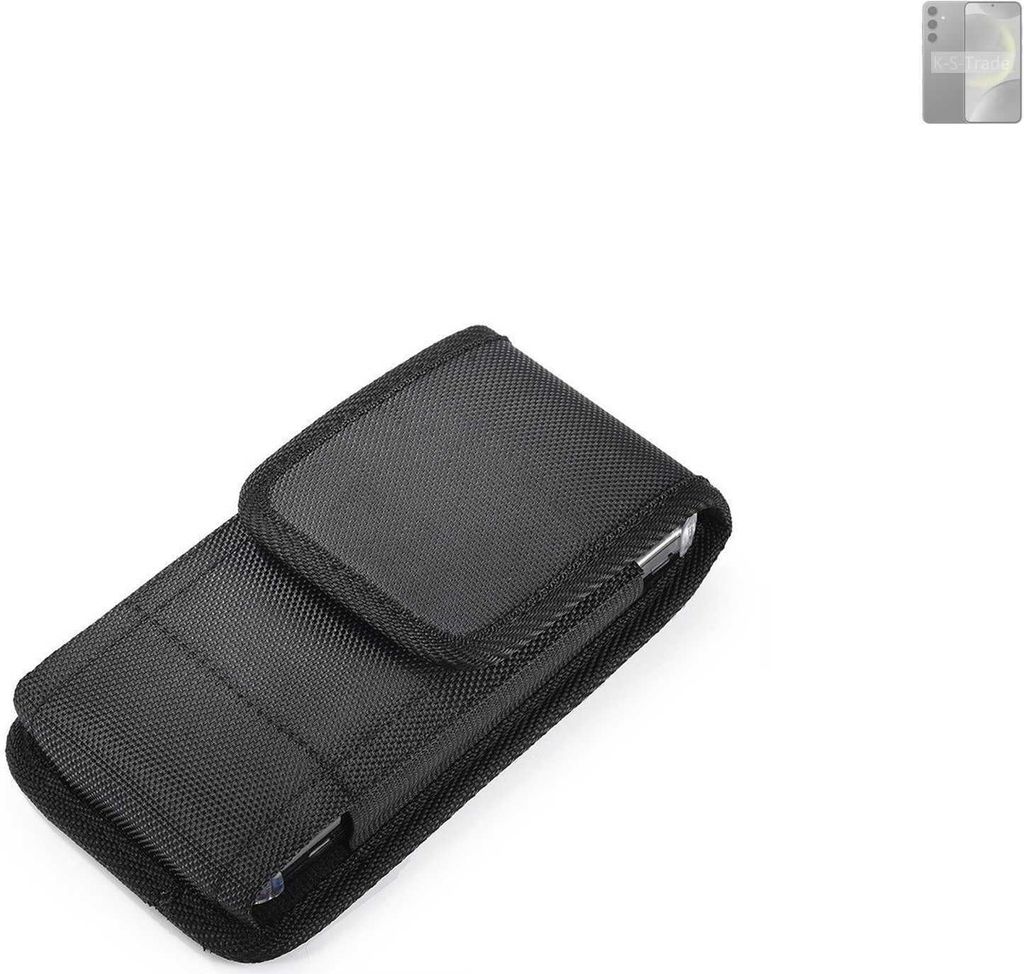 Holster Gürteltasche kompatibel mit Samsung Galaxy S24+ Exynos Holster Gürtel Tasche wasserabweisend Handy Hülle Schutz Hülle Outdoor schwarz