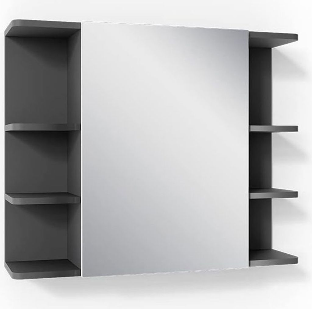 Szafka z lustrem w łazience Vicco Fynn Antracyt 79.6 x 64 Zdjęcie produktu 