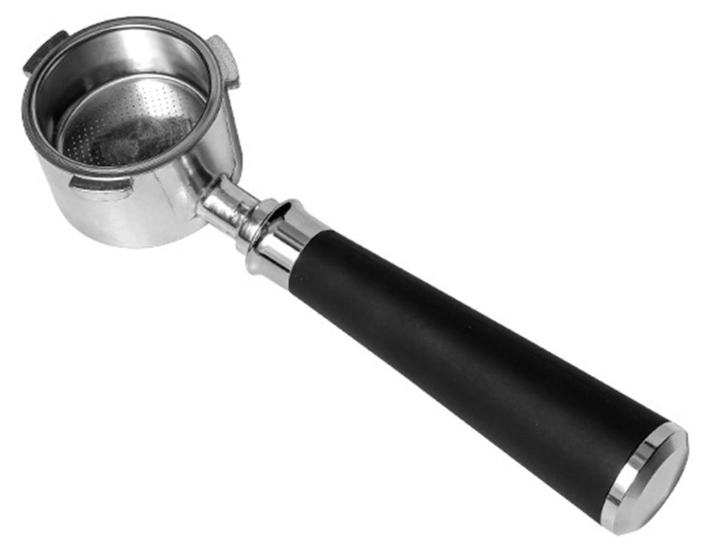 51-mm-Siebträger ohne Boden für DeLonghi-Kaffeemaschinen, Edelstahlfilter 304 mit Griff, professionelles Espresso-Werkzeug zum Tampen und Extrahi...