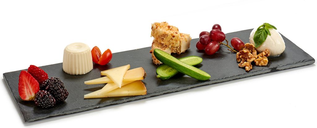 Tablett für Vorspeisen MONOLIT aus Schieferstein, 15 x 50 cm