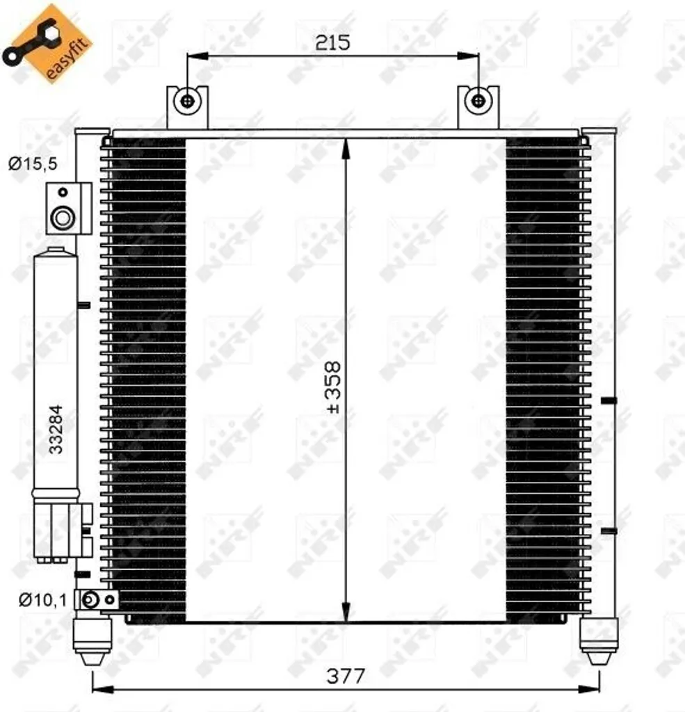 Condenseur de climatisation pour Agila A - Réparer le froid OE 4700165