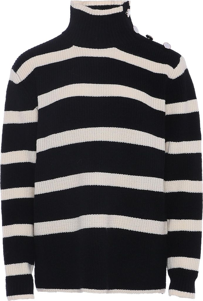 caspio damen pullover - schwarz beige, XS/S