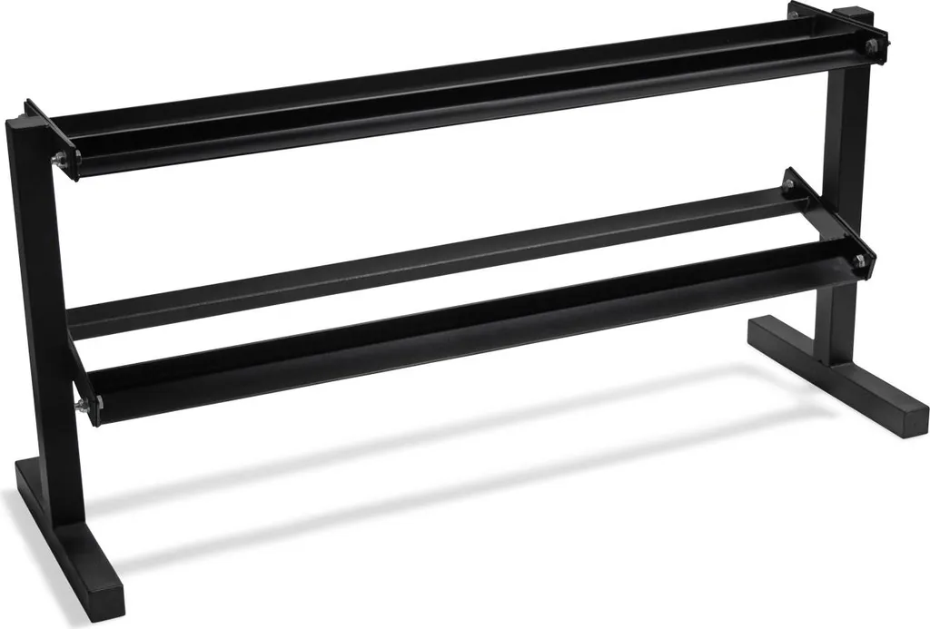 VirtuFit Dumbbellrek Pro Support haltères 2 niveaux 138 x 47 x 66 cm