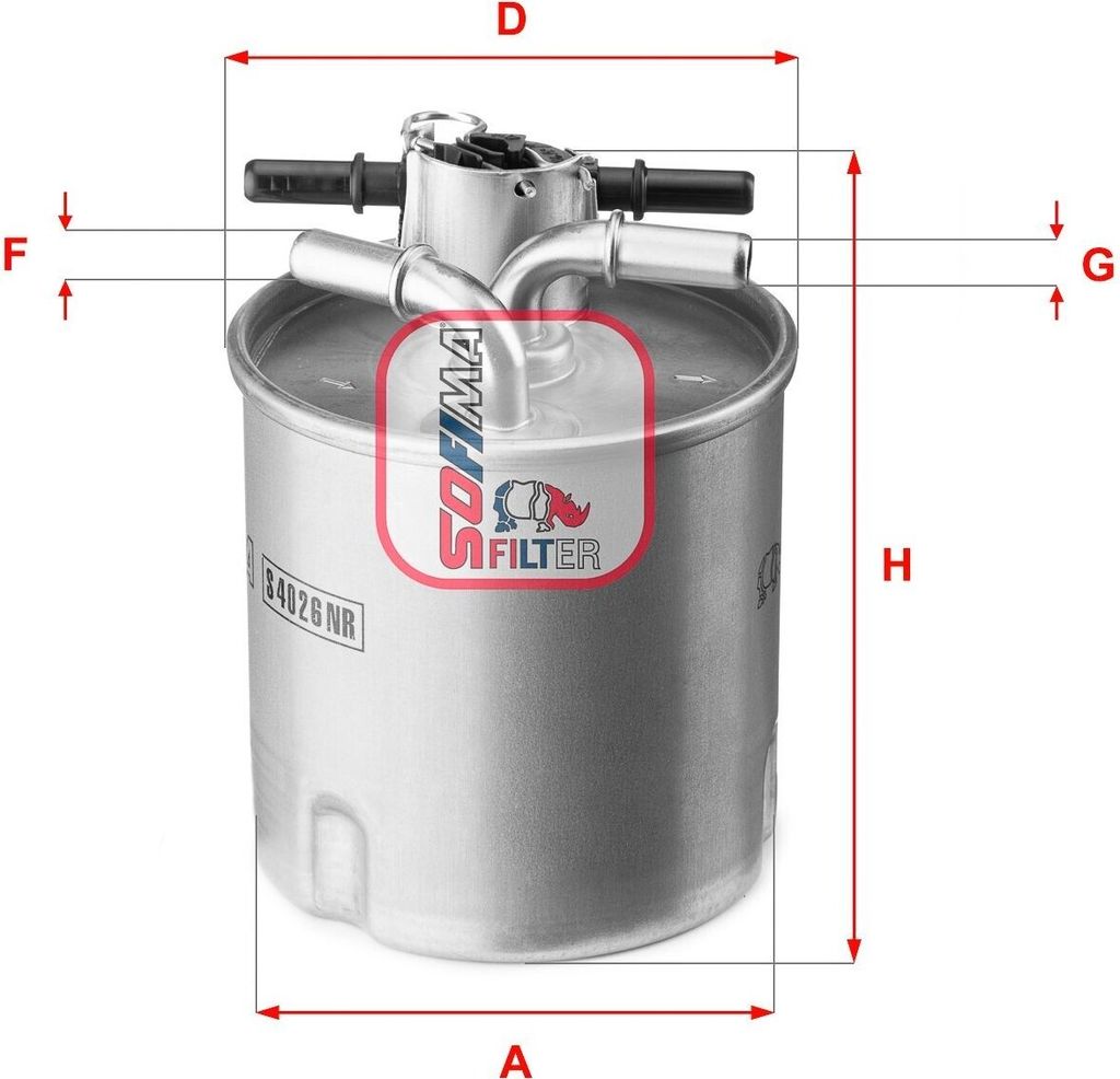 Kraftstofffilter SOFIMA S 4026 NR für NISSAN Qashqai / Qashqai +2 I (J10, NJ10) Filtereinsatz