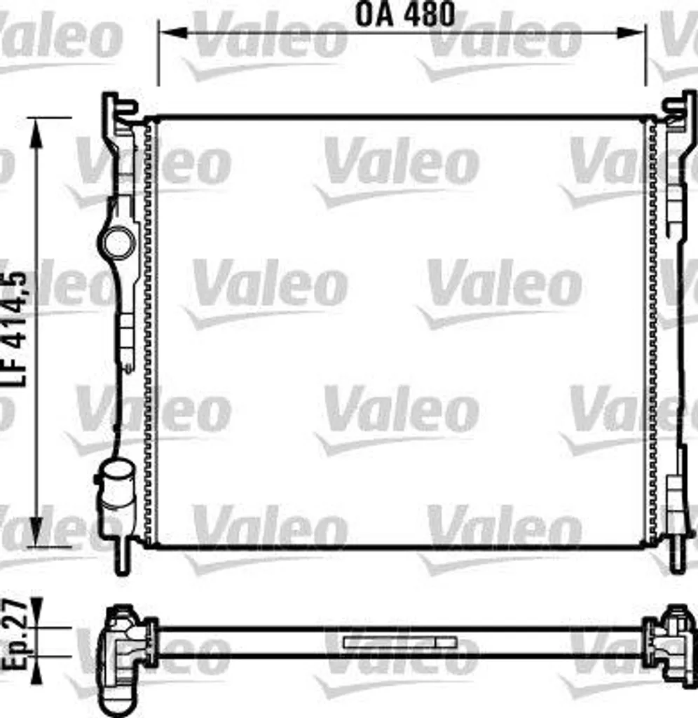 Radiateur Moteur Valeo Anti-Surchauffe pour Renault Clio I & II et Thalia