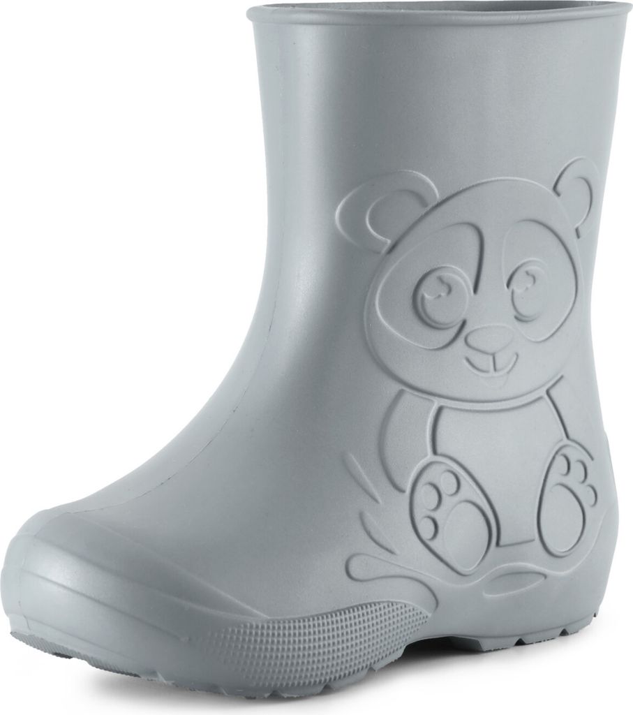 Ladeheid Eva Kinder Jungen Mädchen Gummistiefel Regenschuhe LA-CA-10 (Grau, 26/27 EU)