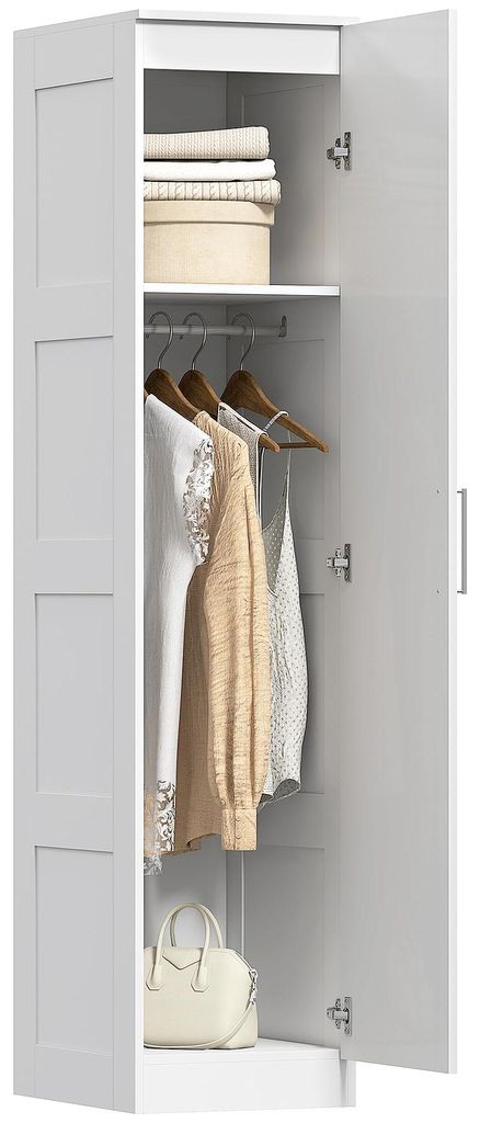 HOMCOM Kleiderschrank Mehrzweckschrank mit Kleiderstange, Produktbild 