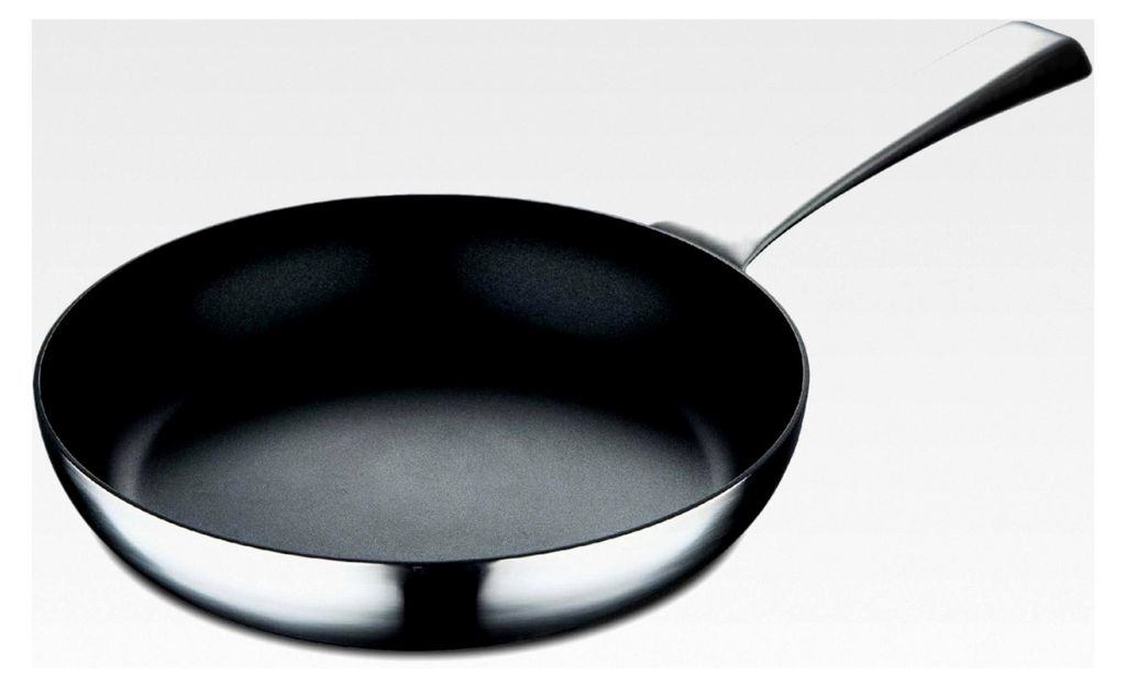 Bratpfanne 24x4,5 cm Edelstahl - Antihaftbeschichtung Swiss Crystals - genieteter Griff - gute Wärmeleitfähigkeit - für alle Herdarten geeignet