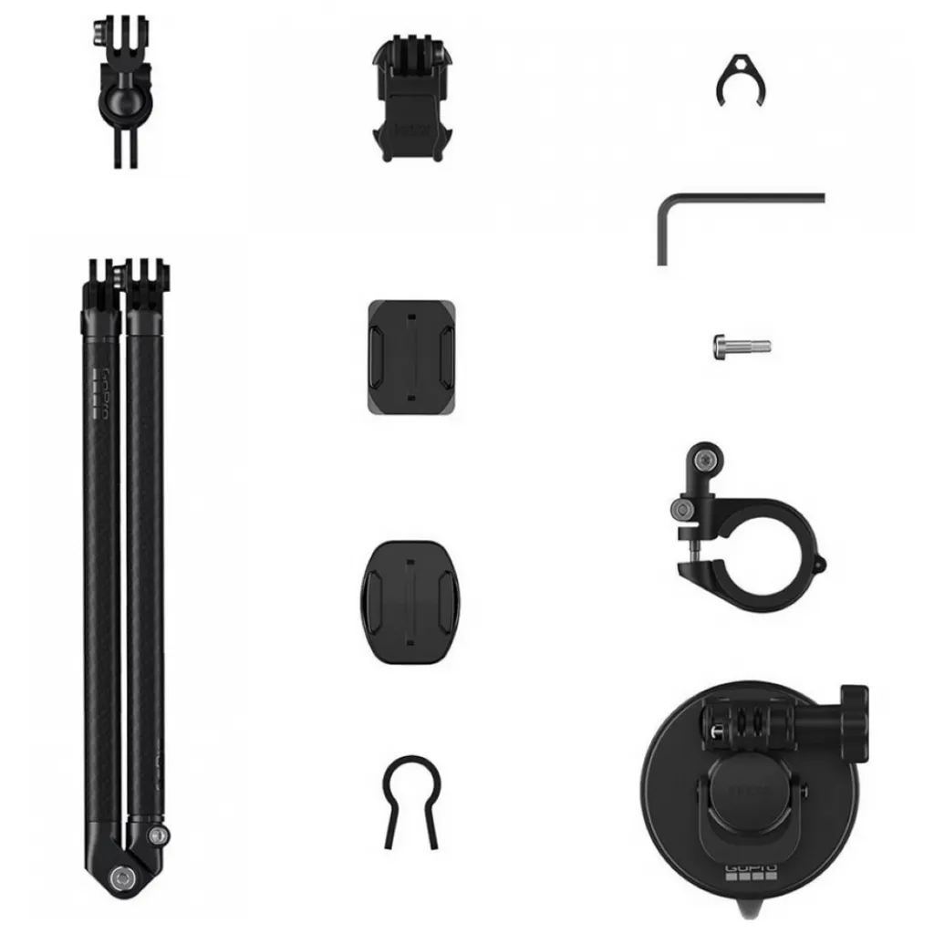 Extension GoPro Boom en carbone avec fixations adhésives multidirection - 9