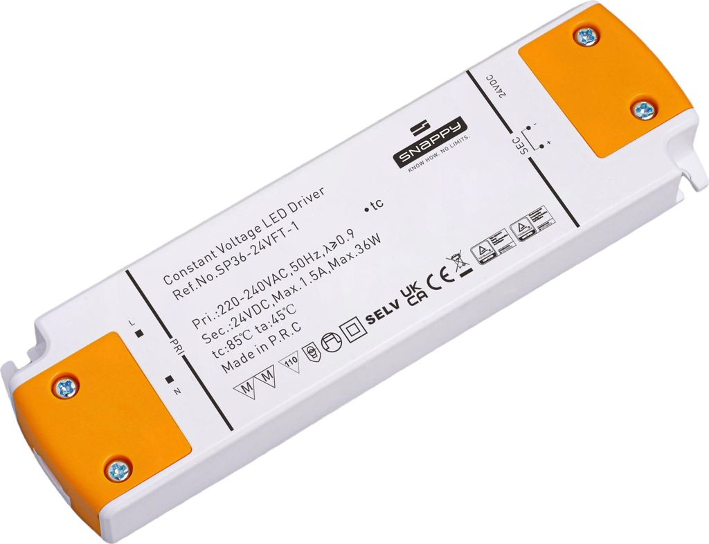 Snappy SP36-24VFT-1 – LED Netzteil 24V 36W, Triac dimmbar, Produktbild 