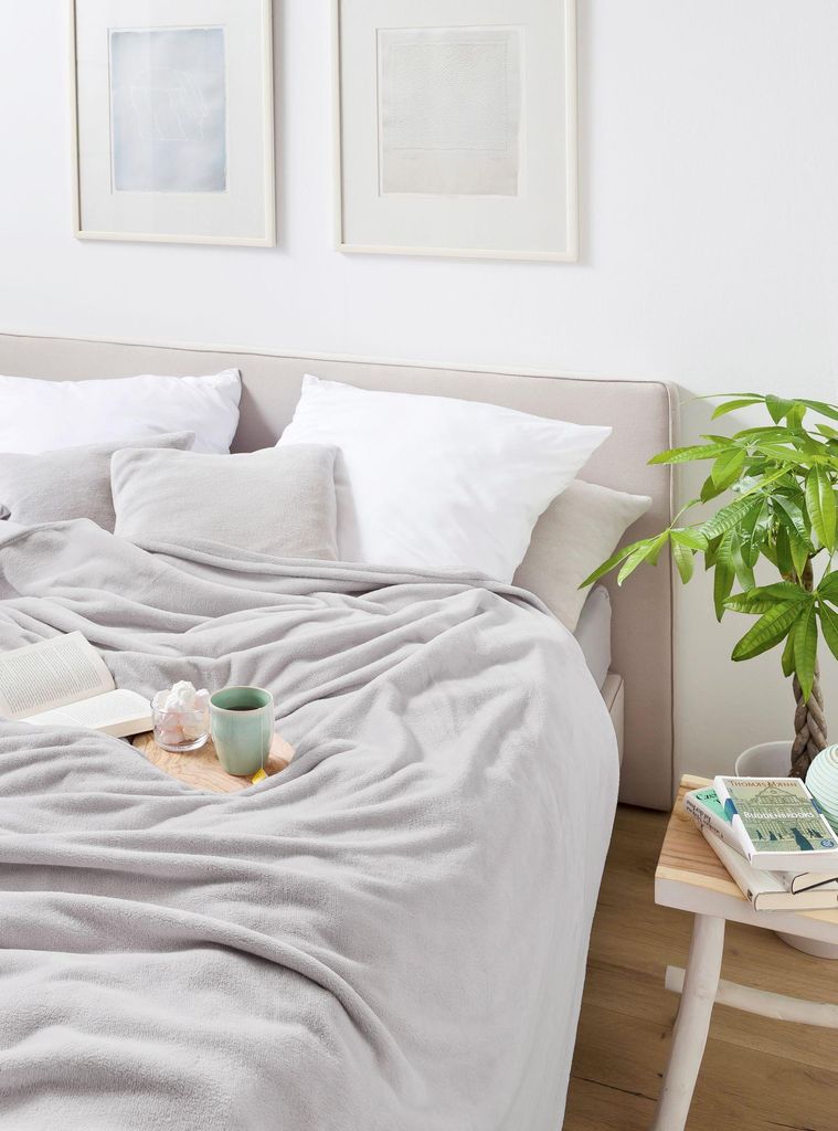 Biederlack Wohndecke SOFT & COVER BL 150x200 cm grau Decke