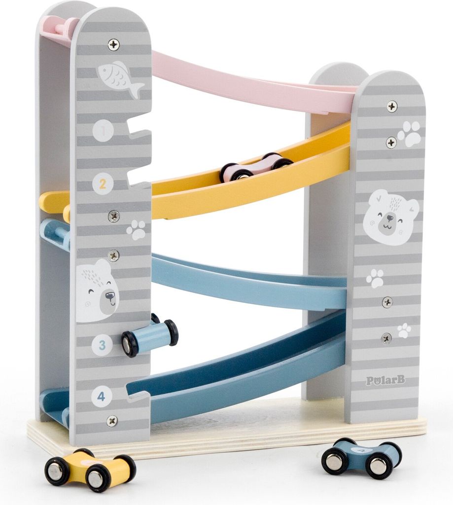 Viga Toys - VIGA PolarB Rennbahn aus Holz