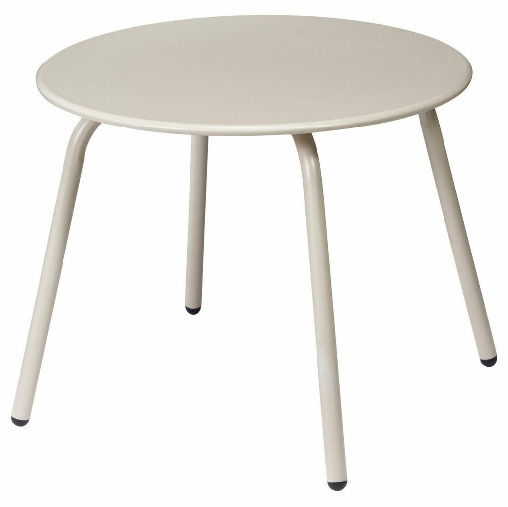 HOWHOMELY | Kaffeetisch - Beistelltisch - beige - 50 x 40 cm - aus Metall - Seitentisch - Praktisch