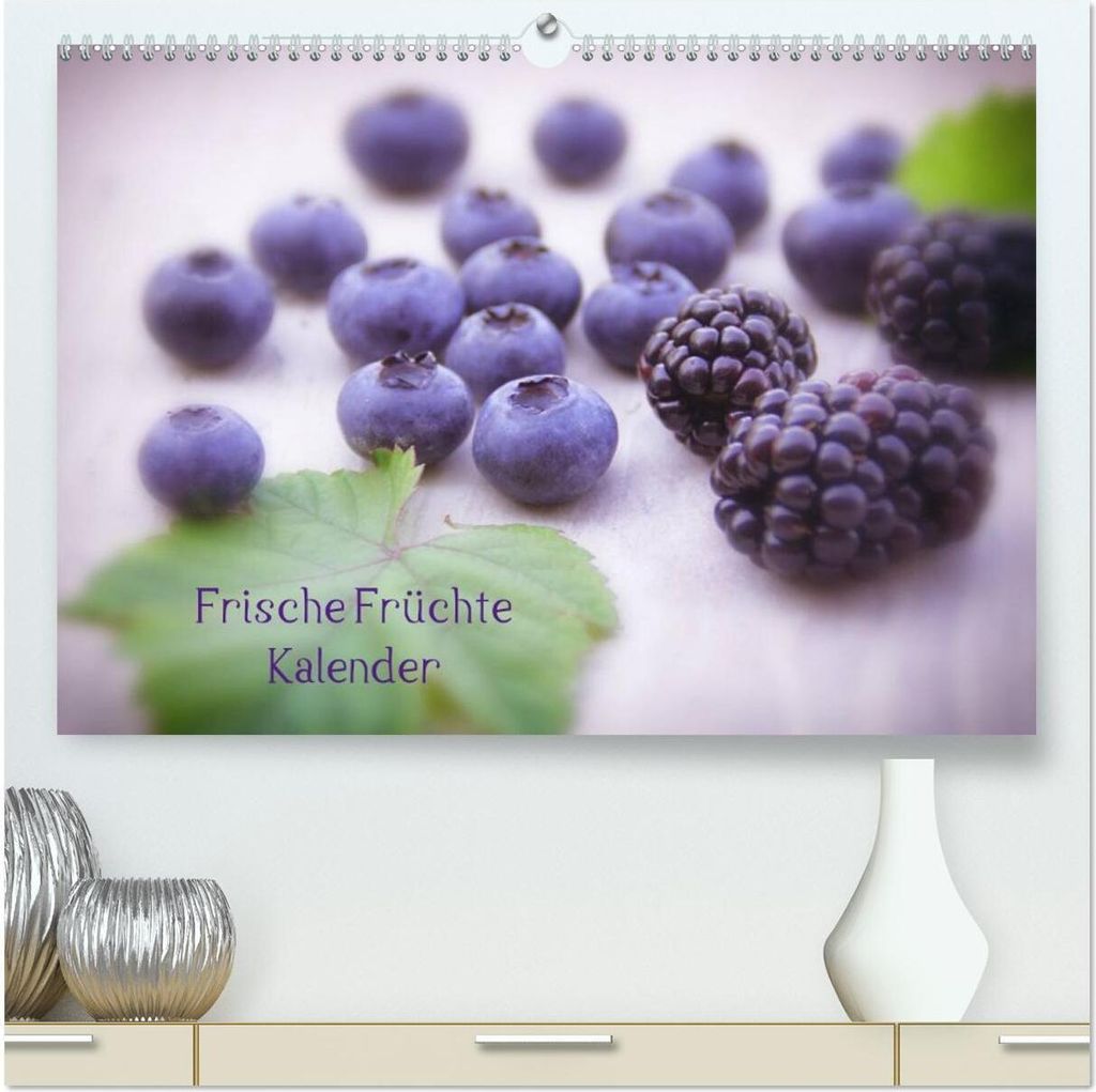 Frische Früchte Kalender (hochwertiger Premium Wandkalender 2026 DIN A2 quer), Kunstdruck in Hochglanz