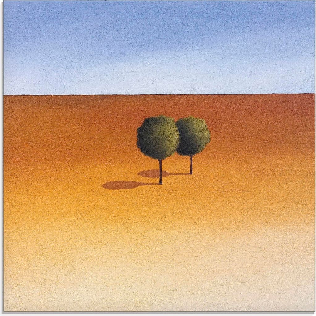 ARTland Glasbild Bäume Größe: 20x20 cm