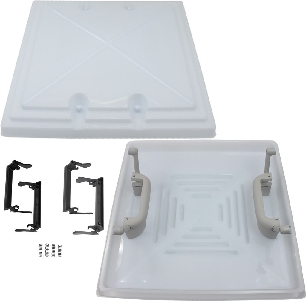 MPK Ersatzhaube Dachluke Dachfenster Dachhaube 40 x 40 cm Modell 42 / 420 Wohnwagen Wohnmobil Caravan Camper grau