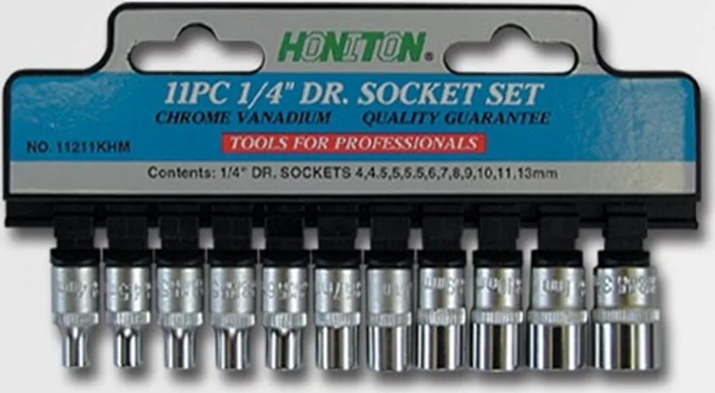 Offerta Set 11 Bussole Honiton 1111 1/4" - Acciaio Cr-V 4-13mm