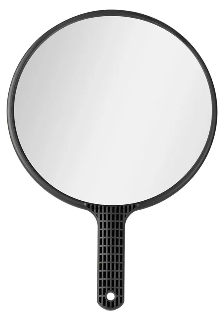 Miroir rond pour voir l'arrière de la tête 19,5 cm poignée et fixation