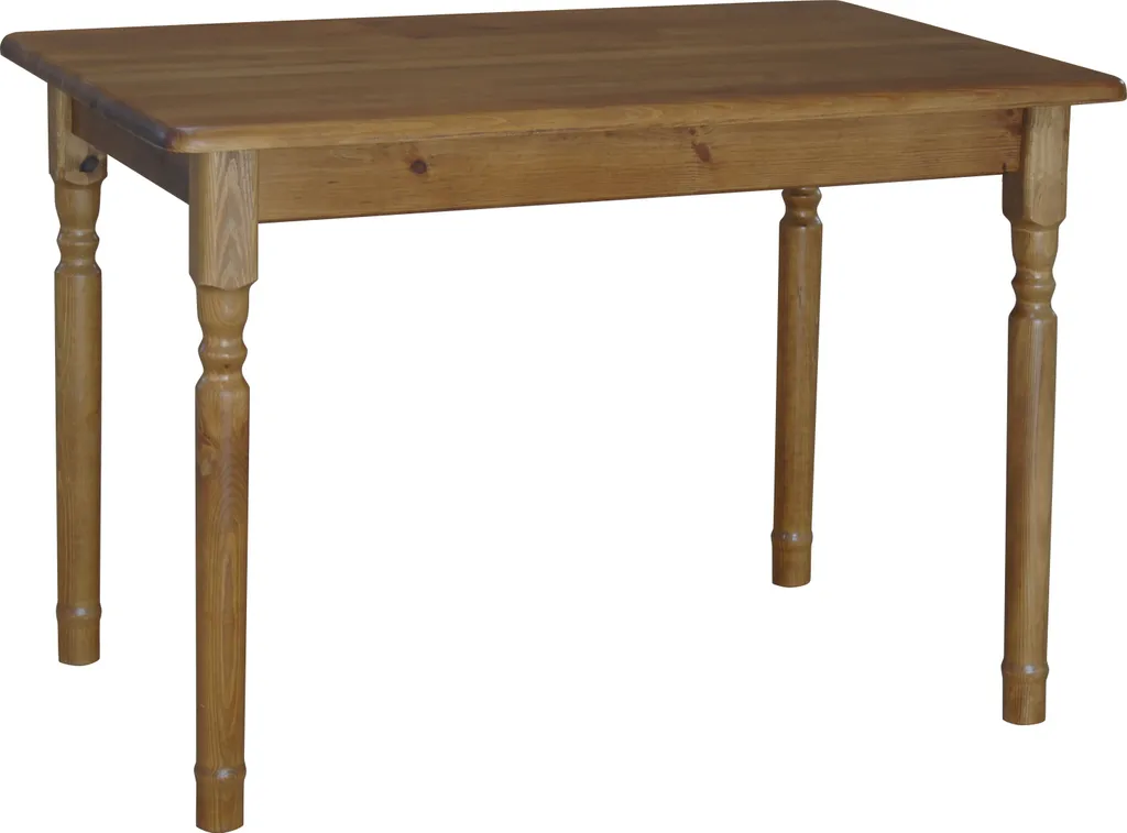 Tavolo da Cucina Noce 100x60 cm - Legno di Pino Massiccio per la Casa