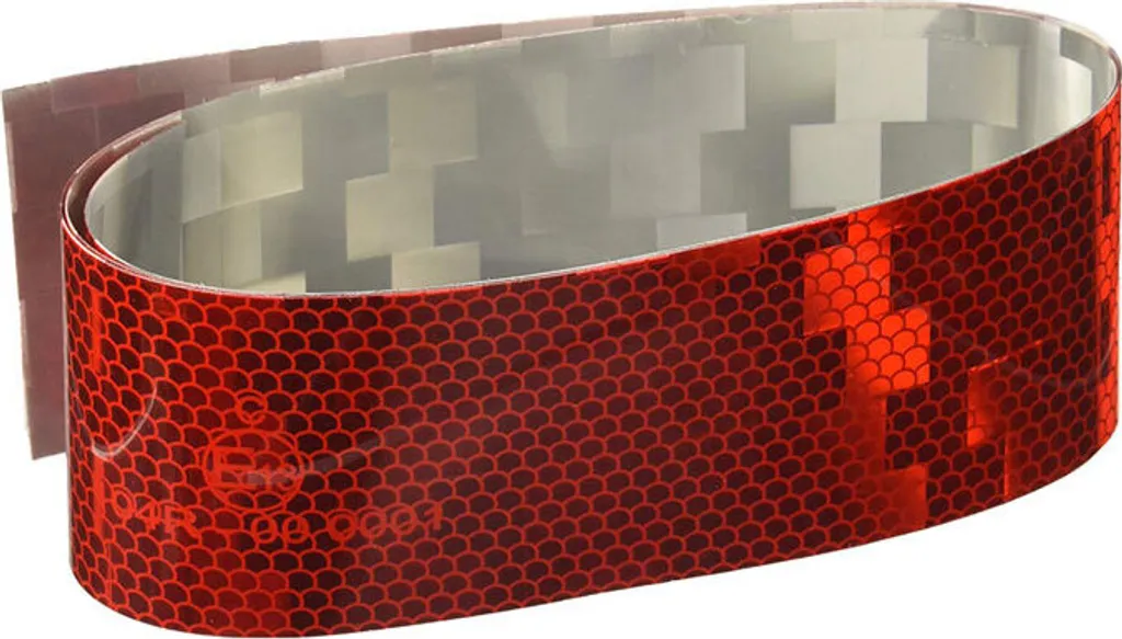 Adesivo Catarifrangente Rosso 5x100cm per Moto | Omologato e Economico