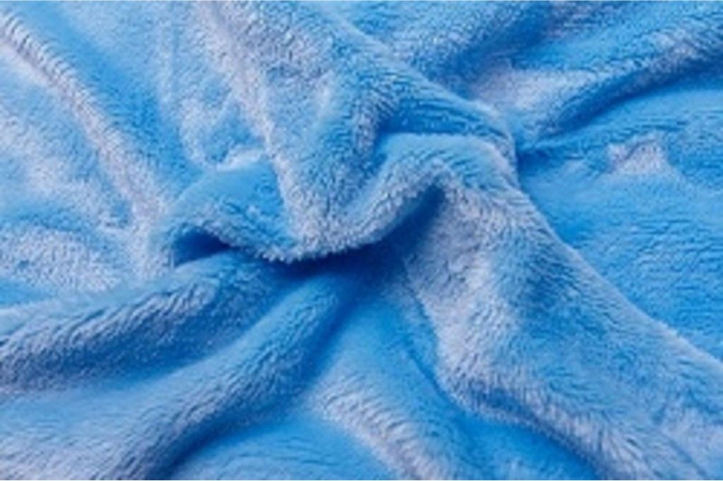 Bettlaken Mikroflanell hellblau 90x200x20 cm