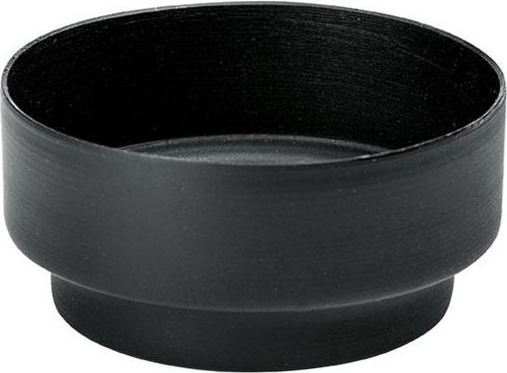 INNA-GLAS Kerzenständer Stumpenkerze FLORIDUS, für Kerzen bis Ø5cm schwarz, 3cm, Ø6,2cm - Metall Kerzenhalter