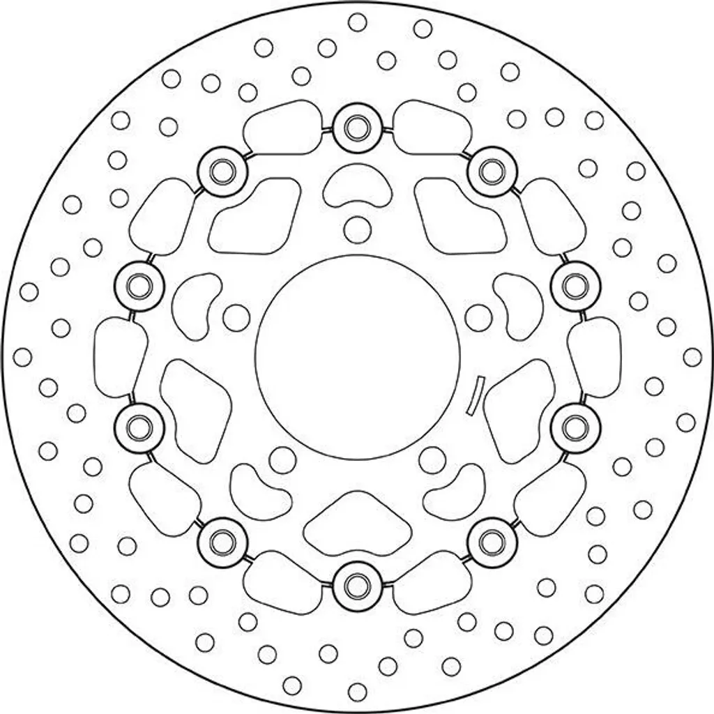 Brembo Série Or Disque de Frein Flottant 78B40815 280mm pour Kawasaki