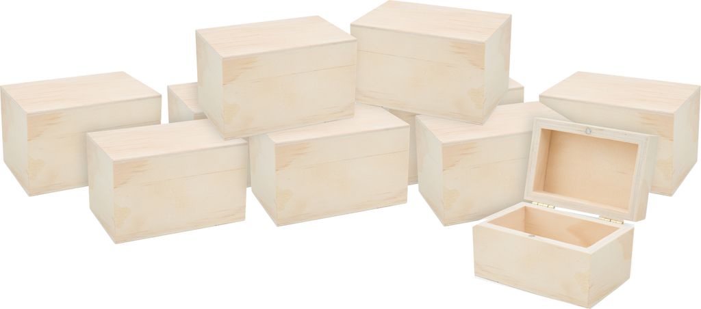 10 Holzkästchen mit Magnetverschluss VBS XXL Produktbild 