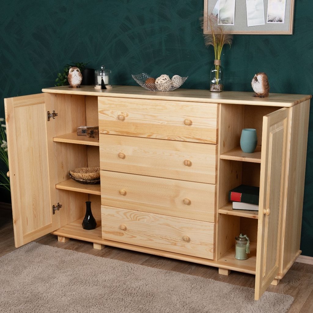 Kommode Massivholz 060 - 100 x 156 x 42 cm (H x B x T)