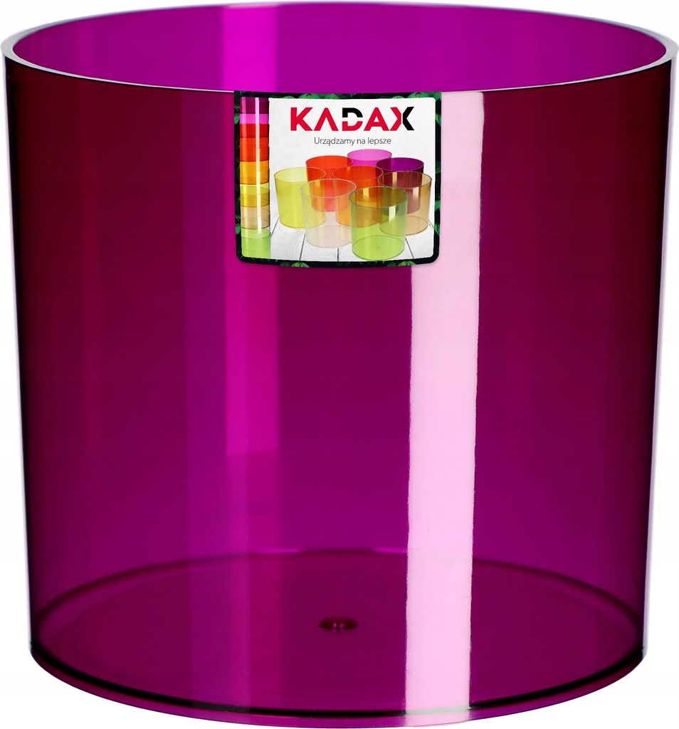 KADAX Blumentopf aus Kunststoff "Figari", einfacher Pflanztopf, runder Topf, 14 cm, Violett