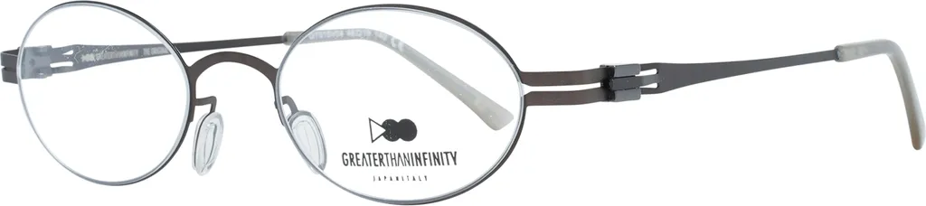 Greater Than Infinity GT015 46V02: Occhiali da Vista Metallo Nero Uomo