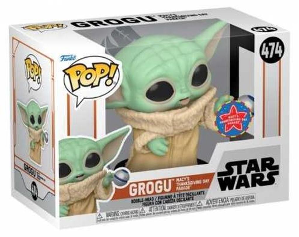 Funko POP! Star Wars Mandalorian Grogu Macy's (Thanksgiving Day Parade) #474