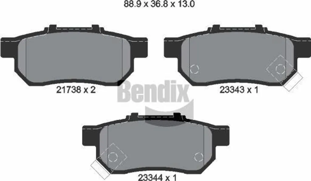 Stop aux bruits de freinage avec les plaquettes BENDIX BPD1406 Civic et Jazz