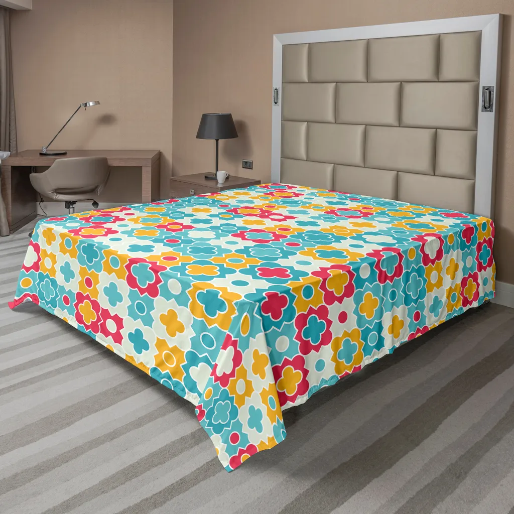 Lenzuolo Bambini ABAKUHAUS Boho Clover 266x260 Morbido Comfort