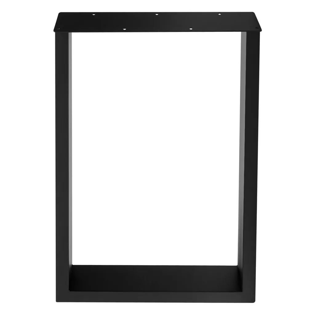 Pieds de Table Noirs 200kg - Structure Acier Renforcée pour Plateau - 8