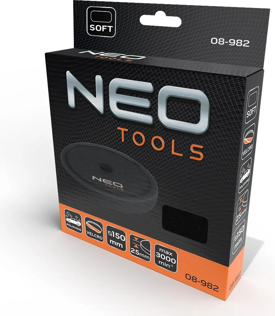 Tampone Spugna Morbida 150mm NEO TOOLS | Lucidatura Auto Economica - 19
