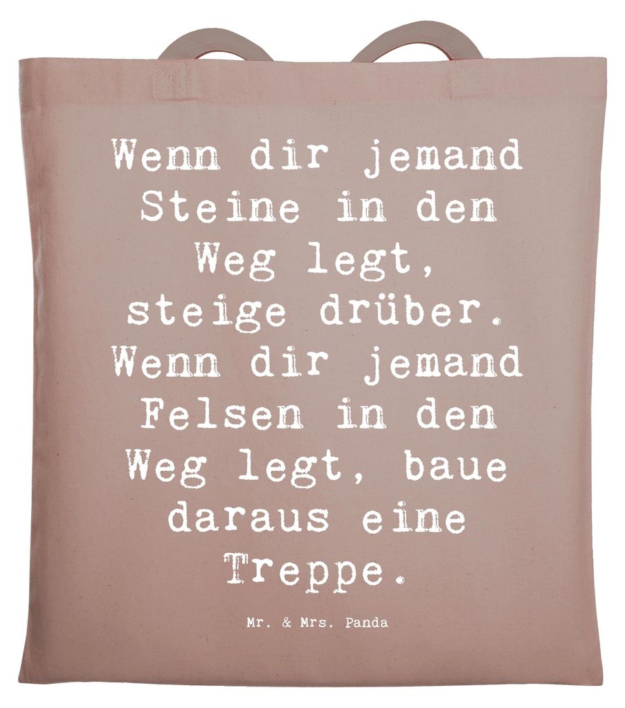 Mr. & Mrs. Panda Schultasche Spruch Stolpersteine im Alltag Produktbild 
