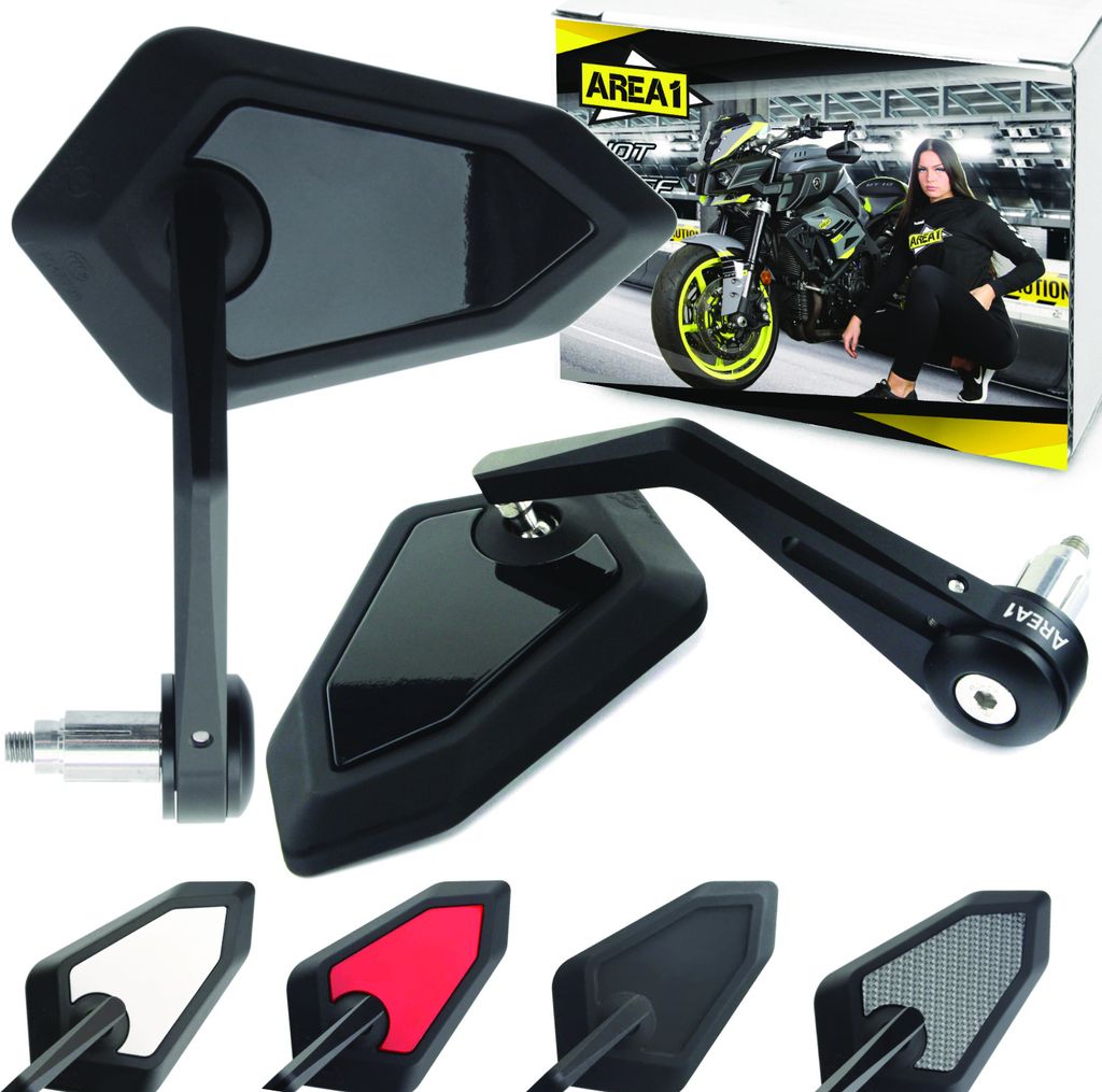 Area1 Motorradspiegel CNC Lenkerenden Motorrad Rückspiegel Produktbild 