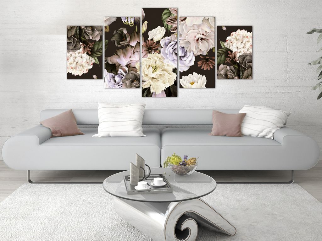 BLUMEN PÄONIEN Acrylglasbild Modern Wandbild Glasbilder Bilder b-C-0633-k-m