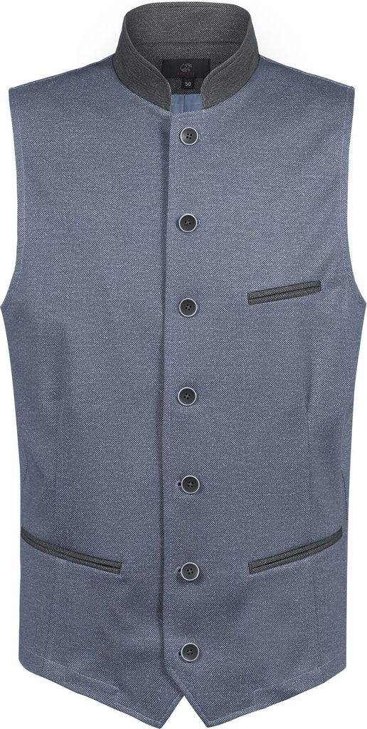 Greiff Corporate LANDHAUS Herren Jerseyweste Regular-Fit Blau/Grau 50