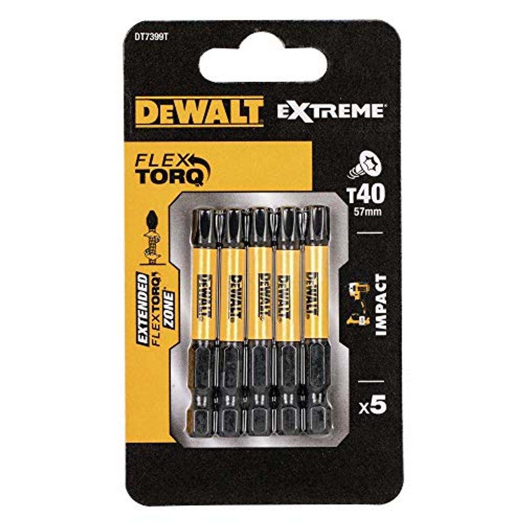 DEWALT Torsion Bit schlagf. T40 50mm 5Stk Immagine del prodotto 
